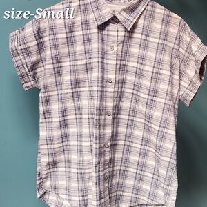 Plaid Short Sleeve Button-Up Shirt